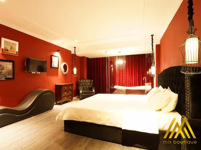 phòng khách sạn phong cách châu Âu cổ điển