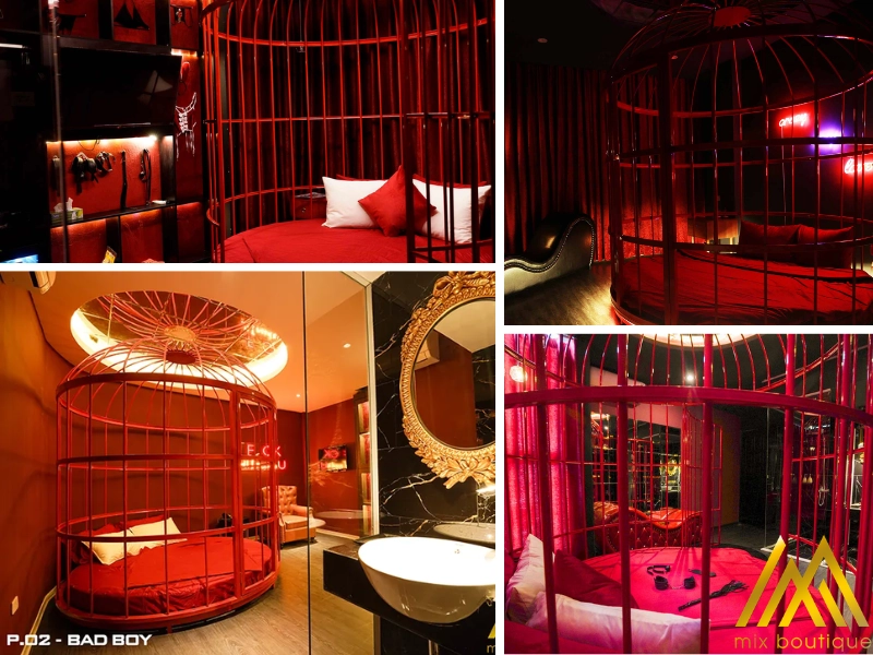 Phòng "lồng chim" tại Mix Hotel
