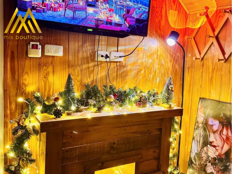 khách sạn trang trí noel